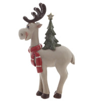 Фигурка декоративная "Олень",  L8,5 W4,5 H16 см, 2в.