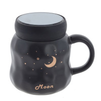 Кружка с крышкой, 450 мл, L13 W9,5 H11 см