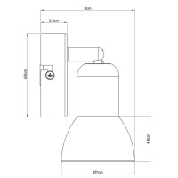 Спот Falena A3115AP-1SS Arte Lamp