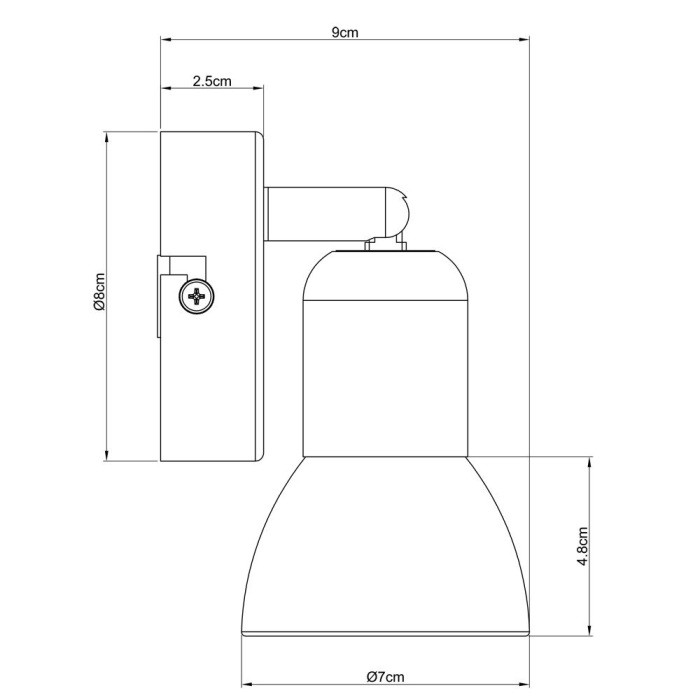 Спот Falena A3115AP-1SS Arte Lamp