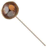 Изделие декоративное (вставка) "Гнездо пасхальное" (6*3), L6 W3 H23 см, 2в.