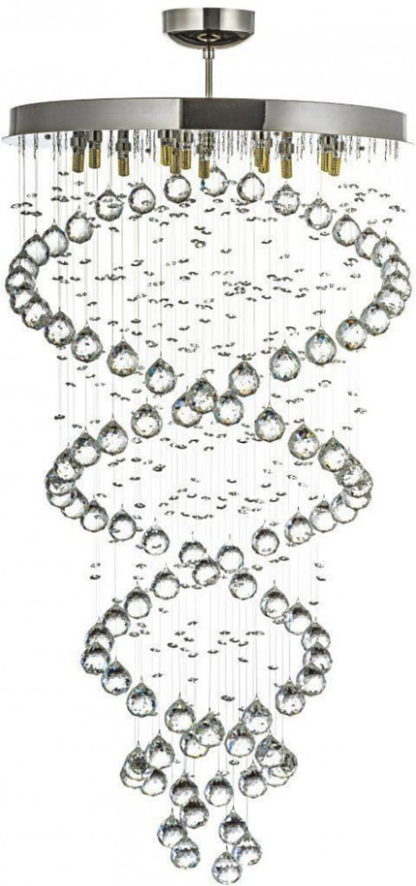 Потолочная люстра Tesoro Nickel Tesoro H 1.4.55.105 N Dio D'Arte