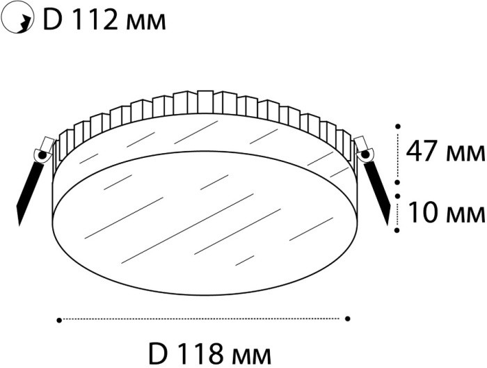Точечный светильник IT06-6010 IT06-6010 white 3000K Italline
