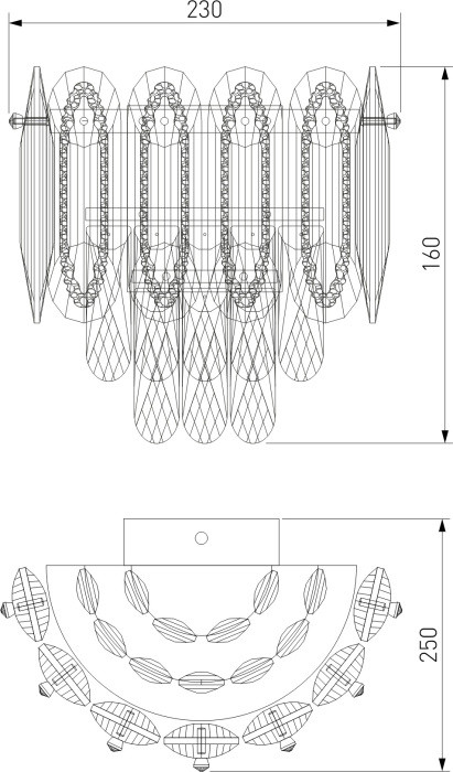 Настенный светильник Chaleur 422/1 Bogate's