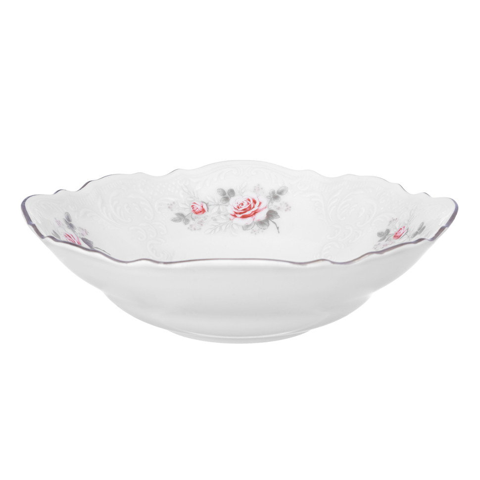 Набор салатников 19см.6шт."Роза серая платина 5396021" Bernadotte