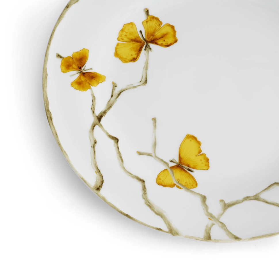 Тарелка Michael Aram "Butterfly Ginkgo Gold", 28 см, фарфор