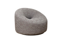 Кресло вращающееся Luna букле серое Кресло вращающееся Luna букле серое