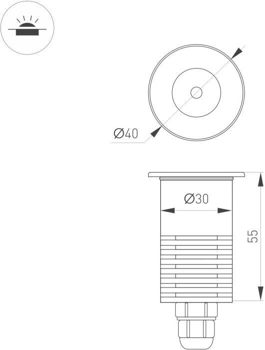 Встраиваемый светильник уличный GROUND 048820 Arlight