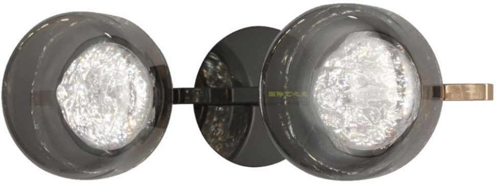 Бра MT9128 MT9128-2W pearl black/smoke DeLight Collection