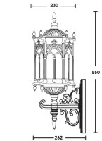 Настенный фонарь уличный DELI L 89901L/08 Bl Oasis Light