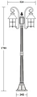 Наземный фонарь CAIOR 1 81508A/18 Gb Oasis Light