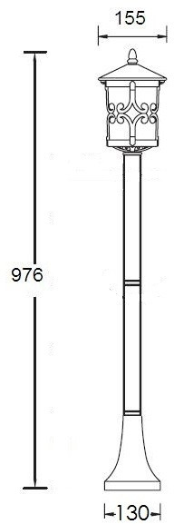 Наземный фонарь FRANKFURT 15856 Gb Oasis Light