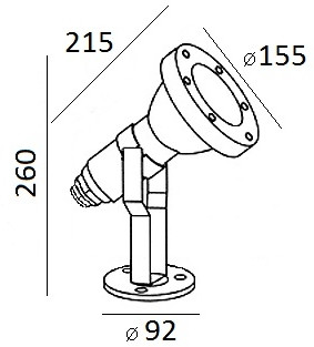 Грунтовый светильник  77198 SS Oasis Light