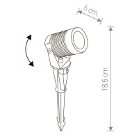 Грунтовый светильник Spike 9100 Nowodvorski Грунтовый светильник Spike 9100 Nowodvorski