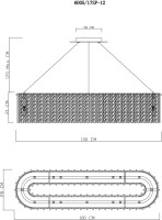 Подвесная люстра Felis 6005/17 SP-12 Divinare
