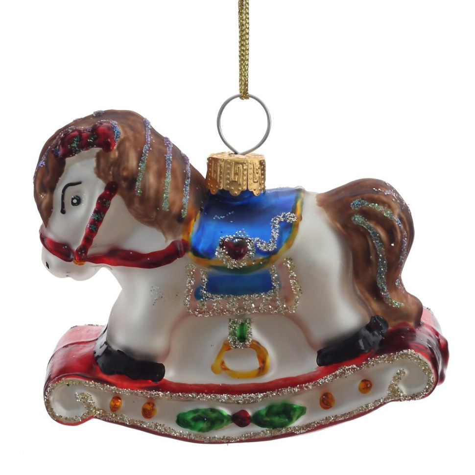 Украшение новогоднее "Лошадка", L7 W3 H6 см