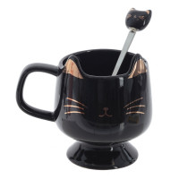 Кружка с ложкой, 280 мл, L12 W9 H11 см