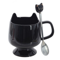 Кружка с ложкой, 280 мл, L12 W9 H11 см