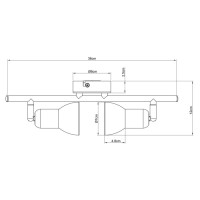 Спот Falena A3115PL-2SS Arte Lamp