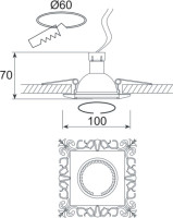 Точечный светильник N1555 N1563-Deep bronze Donolux