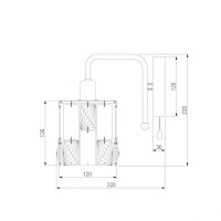 Бра Eurosvet 10101/1 хром/прозрачный хрусталь Strotskis