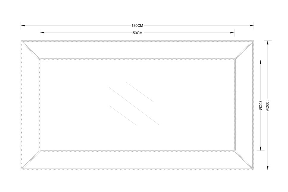 Зеркало прямоугольное