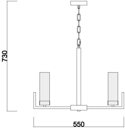 Подвесная люстра Adeline FR5214PL-05BS Freya
