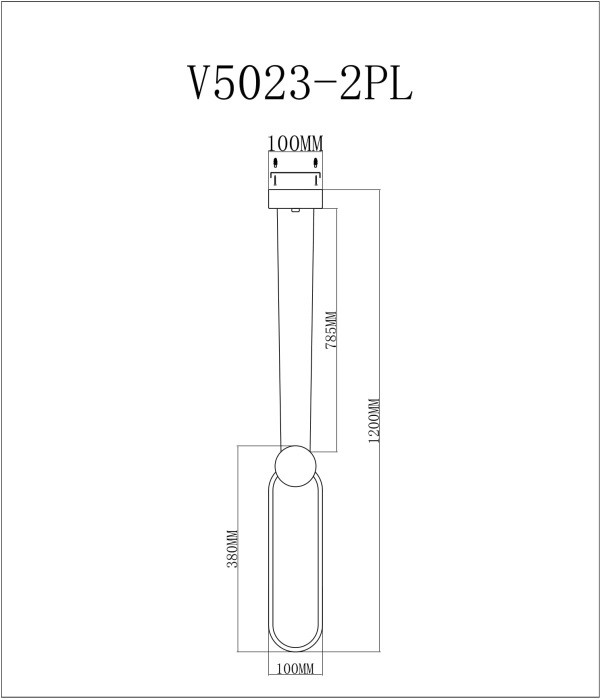 Подвесной светильник Store V5023-2PL Moderli