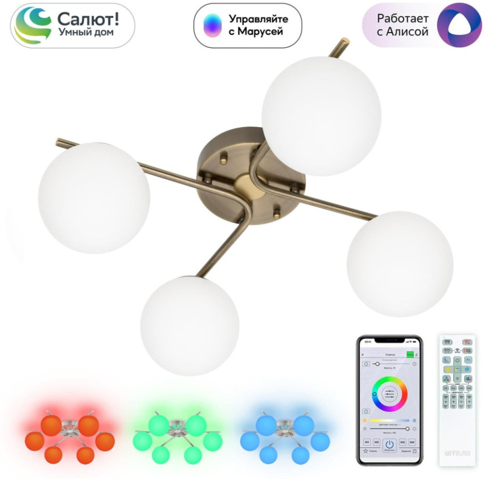 Потолочная люстра Адам Смарт CL228A143 Citilux