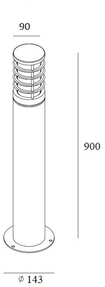 Наземный светильник  61833-900 Gb Oasis Light