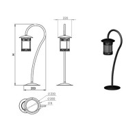 Наземный светильник Marsel 230-32/bg-03 Русские фонари Наземный светильник Marsel 230-32/bg-03 Русские фонари