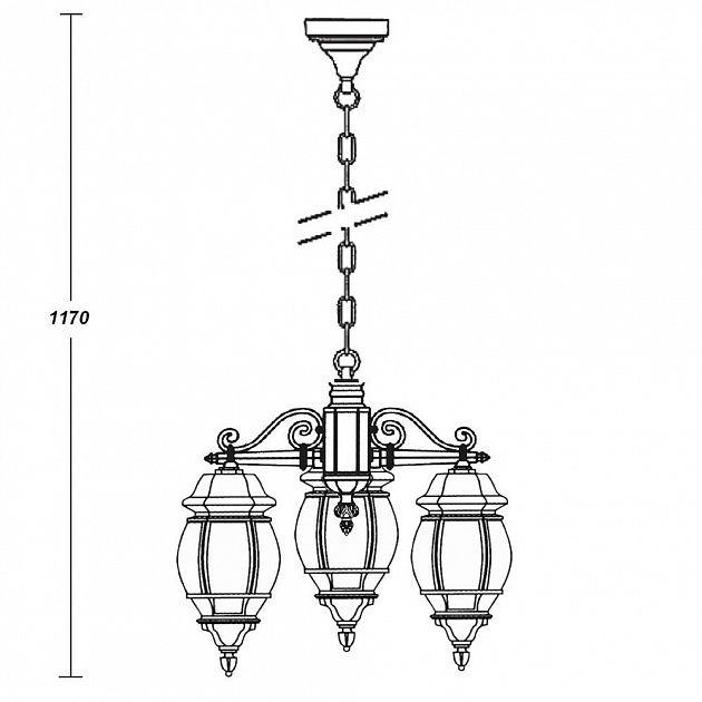Уличный светильник подвесной  83470L/3 W Oasis Light