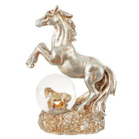 Фигурка декор в стекл шаре "Лошадь", L9,5 W5 H14 см, 2в.