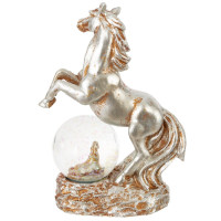 Фигурка декор в стекл шаре "Лошадь", L9,5 W5 H14 см, 2в.