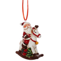 Украшение новогоднее "Дед Мороз/Снеговик", L8,5 W3,5 H10,5 см, 3в.