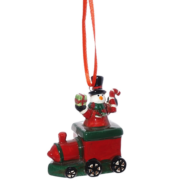 Украшение новогоднее "Дед Мороз/Снеговик", L8,5 W3,5 H10,5 см, 3в.