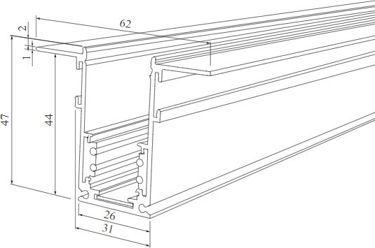 Шинопровод Slim Magnetic 85087/00 Elektrostandard