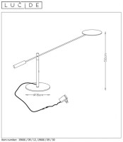 Настольная лампа Lucide Anselmo 19666/09/30 Настольная лампа Lucide Anselmo 19666/09/30