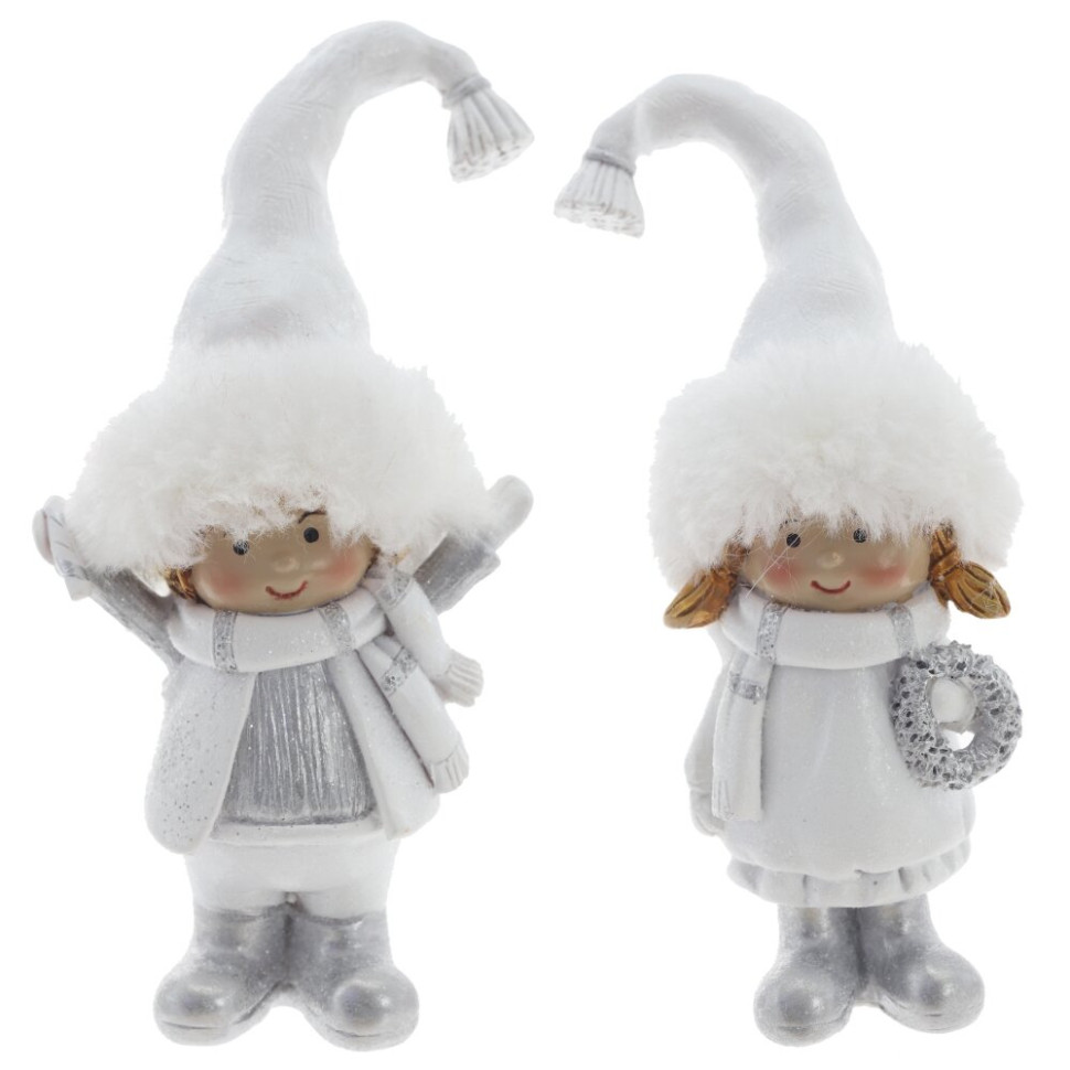 Фигурка декоративная "Дети",  L6 W5 H13 см, 2в.