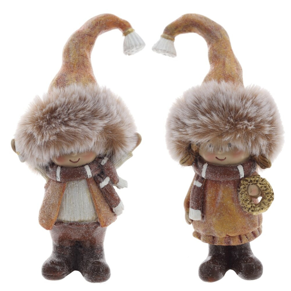 Фигурка декоративная "Дети",  L6 W5 H13 см, 2в.