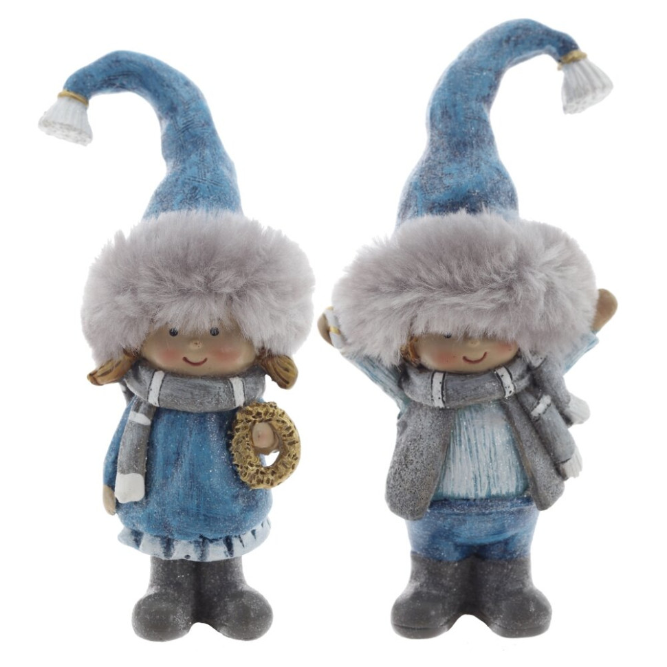 Фигурка декоративная "Дети",  L6 W5 H13 см, 2в.