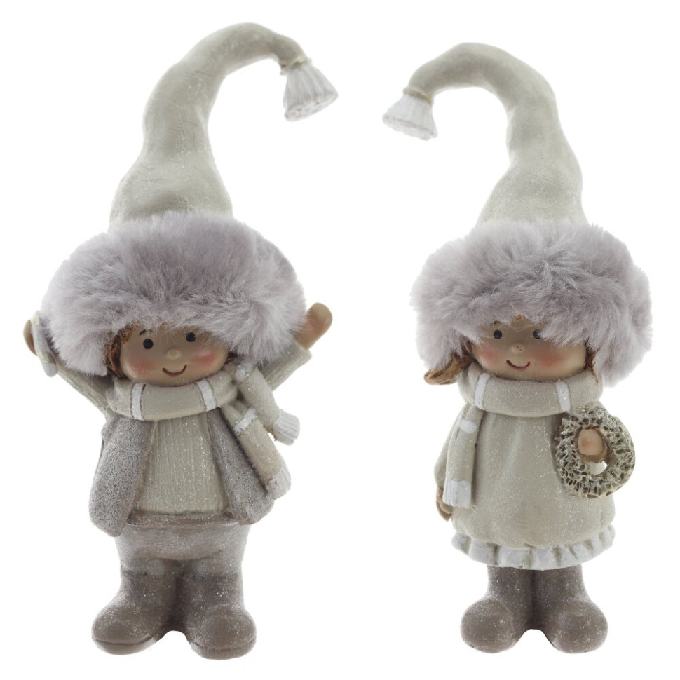 Фигурка декоративная "Дети",  L6 W5 H13 см, 2в.