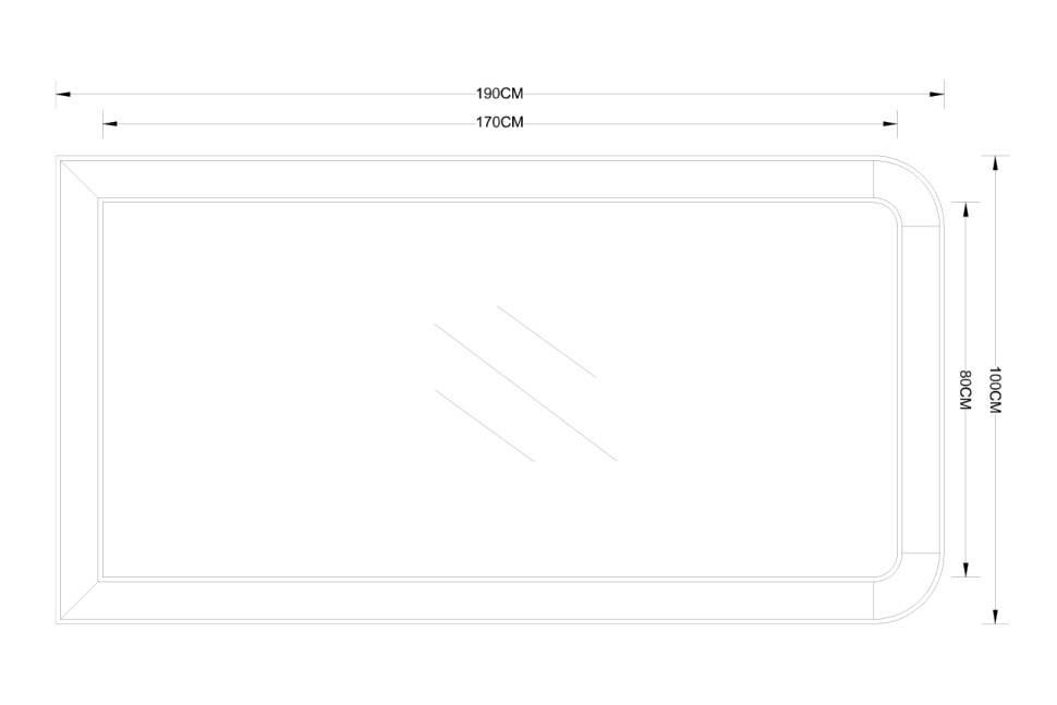 Зеркало напольное в раме антик