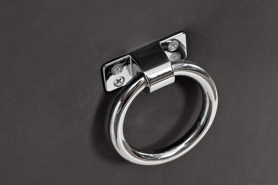 Стул велюровый серый с кольцом