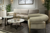 Кресло серое/матовое золото Кресло серое/матовое золото