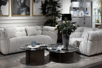 Столик журнальный искусственный мрамор черный