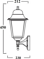 Настенный фонарь уличный QUADRO L 79901L/04 Bl Oasis Light