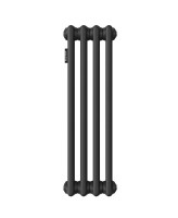 Стальной трубчатый радиатор Kohr Heim 2057/04 секции с боковым подключением 3/4 черный