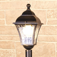 Уличный cветильник Elektrostandard Apus F черное золото GL 1009F a043117