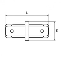 Коннектор прямой Lightstar Barra 502106 Коннектор прямой Lightstar Barra 502106